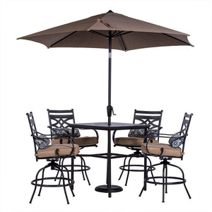 MCLRDN5PCBR-SU-T Outdoor/Patio Furniture/Patio Dining Sets