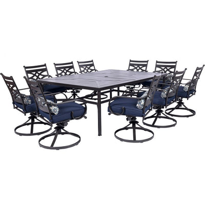MCLRDN11PCSW10-NVY Outdoor/Patio Furniture/Patio Dining Sets