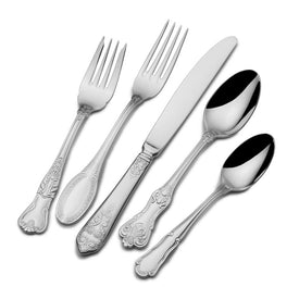 Luxe 77-Piece Stainless Steel Flatware Set, Service for 12