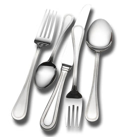 Continental Bead 65-Piece Stainless Steel Flatware Set, Service for 12