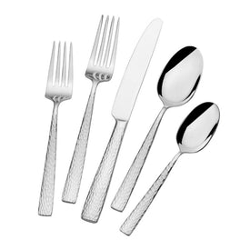 Oliver Gleam 65-Piece Stainless Steel Flatware Set, Service for 12