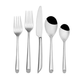 Wave 42-Piece Stainless Steel Flatware Set, Service for 8, Forged