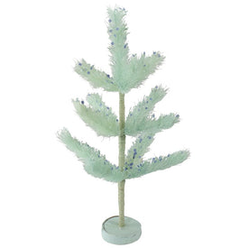 19" Unlit Pastel Green Pine Artificial Easter Tree