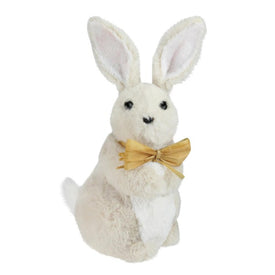 11.5" Beige Plush Standing Easter Bunny Rabbit Boy Spring Figure