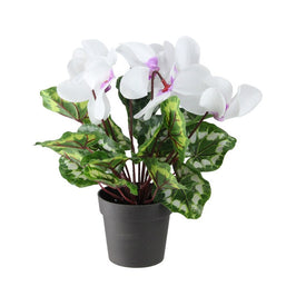 12" Potted White Hedychium Coronarium Artificial Floral Arrangement