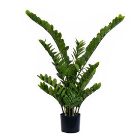 Vickerman 43" Potted Green Zamifolia Artificial Bush.