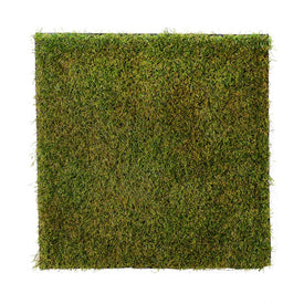 19.75" Square Artificial Green Grass Mats 3-Pack