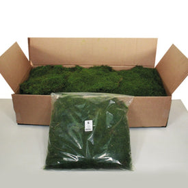 Dried and Preserved Green Moss Sheet 6.6 Lbs Per Box