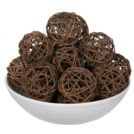 4" Dried and Preserved Natural Brown Lata Balls 25-Pack