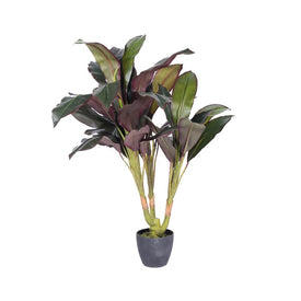 30" Artificial Dracaena with Real Touch Leaves in Plastic Pot