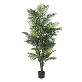72" Artificial UV-Resistant Robellini Palm Tree with 57 Leaves
