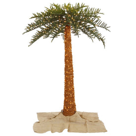 6' Artificial Outdoor Royal Palm Tree with 500 Warm White DuraLit LED Lights