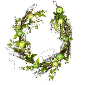 68" Artificial Green Apples and Mixed Twigs Garland