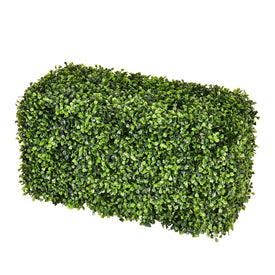 24" x 12" x 12" Artificial UV-Resistant Boxwood Hedge