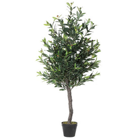 50" Artificial Olive Tree in Plastic Pot