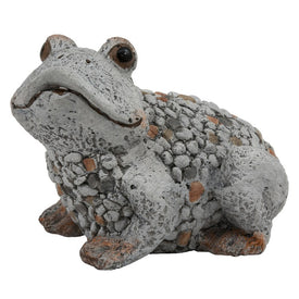 8" Indoor/Outdoor Gray Frog Garden Sculpture
