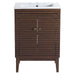 EEI-5114-WAL-WHI Bathroom/Vanities/Single Vanity Cabinets with Tops