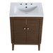 EEI-5114-WAL-WHI Bathroom/Vanities/Single Vanity Cabinets with Tops