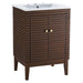 EEI-5114-WAL-WHI Bathroom/Vanities/Single Vanity Cabinets with Tops