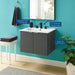 EEI-5379-GRY-WHI Bathroom/Vanities/Single Vanity Cabinets with Tops