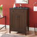 EEI-5356-WAL-BLK Bathroom/Vanities/Single Vanity Cabinets with Tops