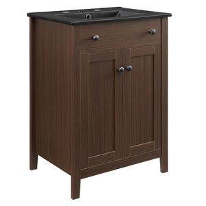 EEI-5356-WAL-BLK Bathroom/Vanities/Single Vanity Cabinets with Tops