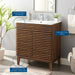 EEI-5422-WAL-WHI Bathroom/Vanities/Single Vanity Cabinets with Tops
