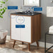 EEI-5363-WHI-BLK Bathroom/Vanities/Single Vanity Cabinets with Tops