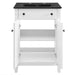 EEI-5354-WHI-BLK Bathroom/Vanities/Single Vanity Cabinets with Tops