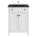 EEI-5354-WHI-BLK Bathroom/Vanities/Single Vanity Cabinets with Tops