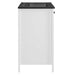 EEI-5354-WHI-BLK Bathroom/Vanities/Single Vanity Cabinets with Tops