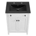 EEI-5354-WHI-BLK Bathroom/Vanities/Single Vanity Cabinets with Tops