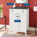 EEI-5354-WHI-BLK Bathroom/Vanities/Single Vanity Cabinets with Tops