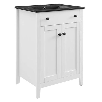 Product Image: EEI-5354-WHI-BLK Bathroom/Vanities/Single Vanity Cabinets with Tops