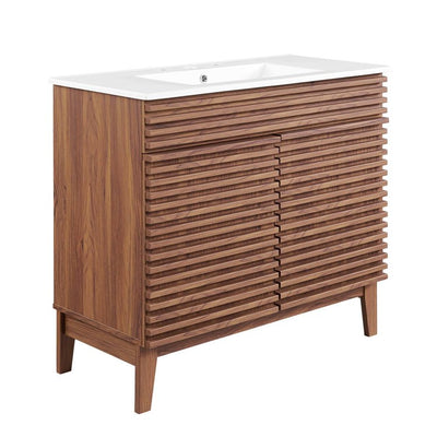 Product Image: EEI-4437-WAL-WHI Bathroom/Vanities/Single Vanity Cabinets with Tops