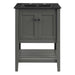 EEI-5358-GRY-BLK Bathroom/Vanities/Single Vanity Cabinets with Tops