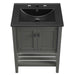 EEI-5358-GRY-BLK Bathroom/Vanities/Single Vanity Cabinets with Tops