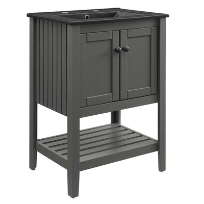 Product Image: EEI-5358-GRY-BLK Bathroom/Vanities/Single Vanity Cabinets with Tops