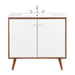 EEI-4435-WAL-WHI Bathroom/Vanities/Single Vanity Cabinets with Tops