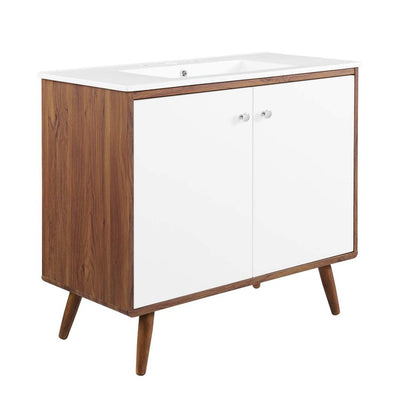 Product Image: EEI-4435-WAL-WHI Bathroom/Vanities/Single Vanity Cabinets with Tops