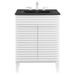 EEI-5350-WHI-BLK Bathroom/Vanities/Single Vanity Cabinets with Tops
