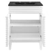 EEI-5350-WHI-BLK Bathroom/Vanities/Single Vanity Cabinets with Tops