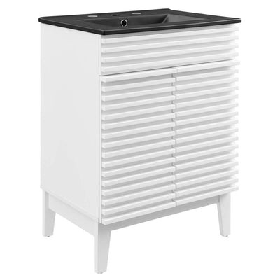 Product Image: EEI-5350-WHI-BLK Bathroom/Vanities/Single Vanity Cabinets with Tops