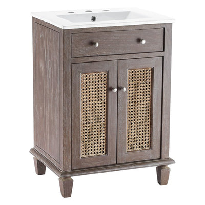 Product Image: EEI-5110-GRY-WHI Bathroom/Vanities/Single Vanity Cabinets with Tops