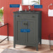 EEI-5354-GRY-BLK Bathroom/Vanities/Single Vanity Cabinets with Tops