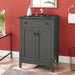 EEI-5354-GRY-BLK Bathroom/Vanities/Single Vanity Cabinets with Tops