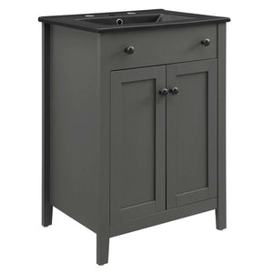 EEI-5354-GRY-BLK Bathroom/Vanities/Single Vanity Cabinets with Tops
