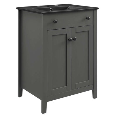 Product Image: EEI-5354-GRY-BLK Bathroom/Vanities/Single Vanity Cabinets with Tops