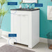 EEI-5366-WHI-BLK Bathroom/Vanities/Single Vanity Cabinets with Tops
