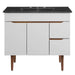 EEI-5392-GRY-BLK Bathroom/Vanities/Single Vanity Cabinets with Tops